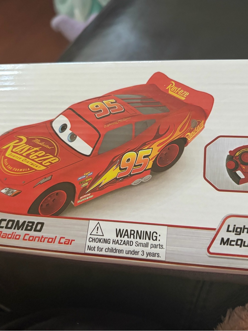 Red Race Car Remote Control Toy - Lightning McQueen Style